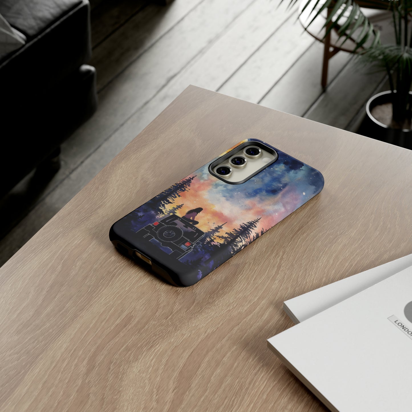 Truck-Girl Stargazer Watercolor Tough Phone Case