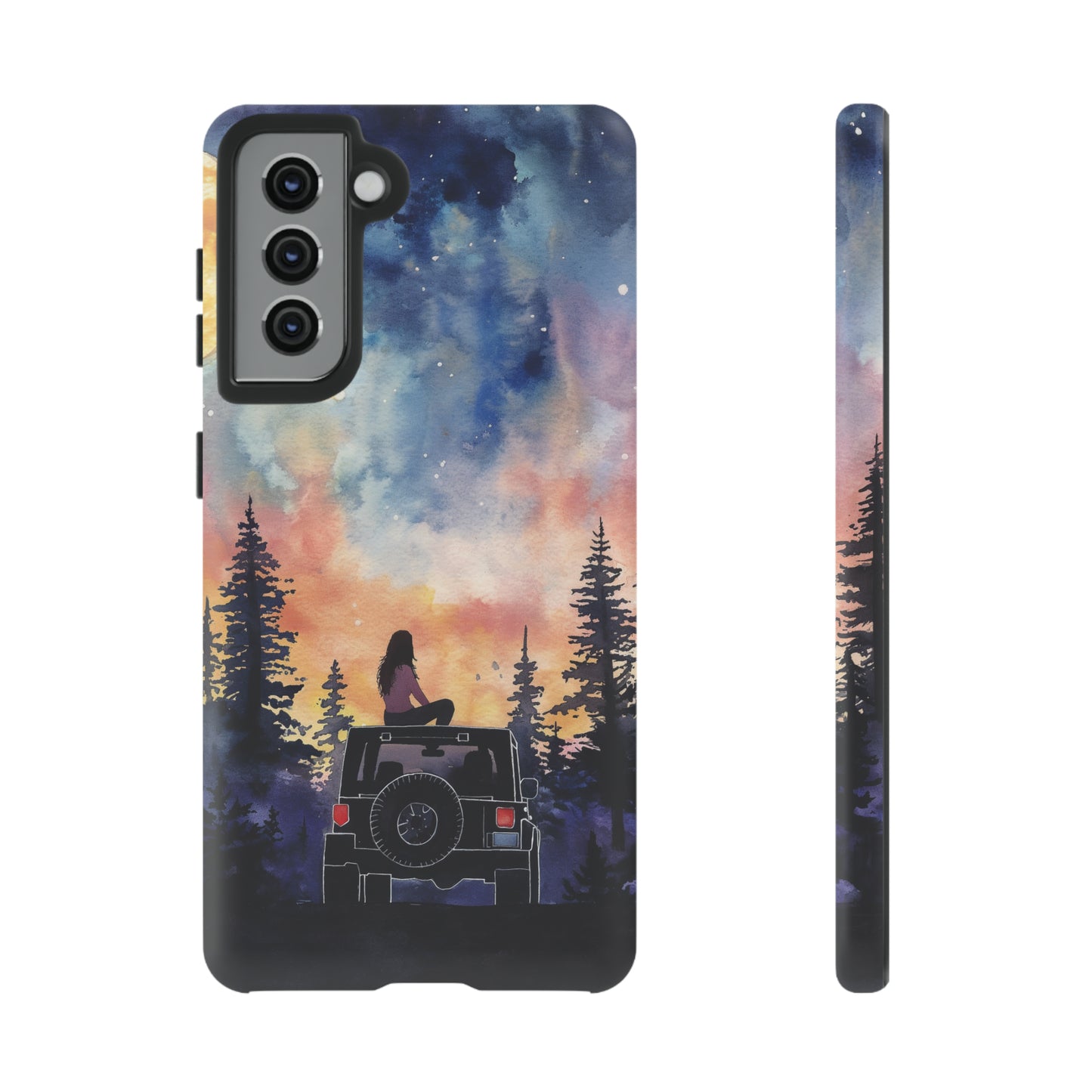 Truck-Girl Stargazer Watercolor Tough Phone Case