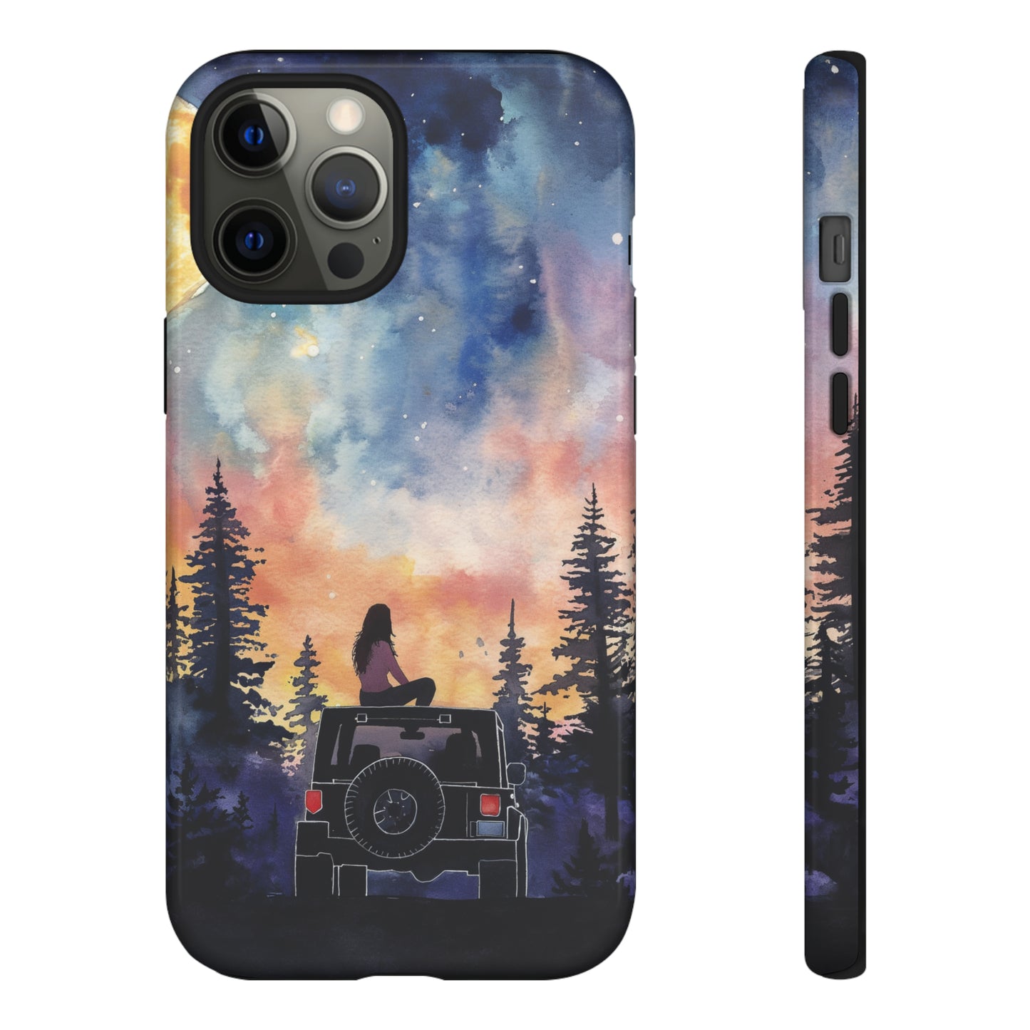 Truck-Girl Stargazer Watercolor Tough Phone Case