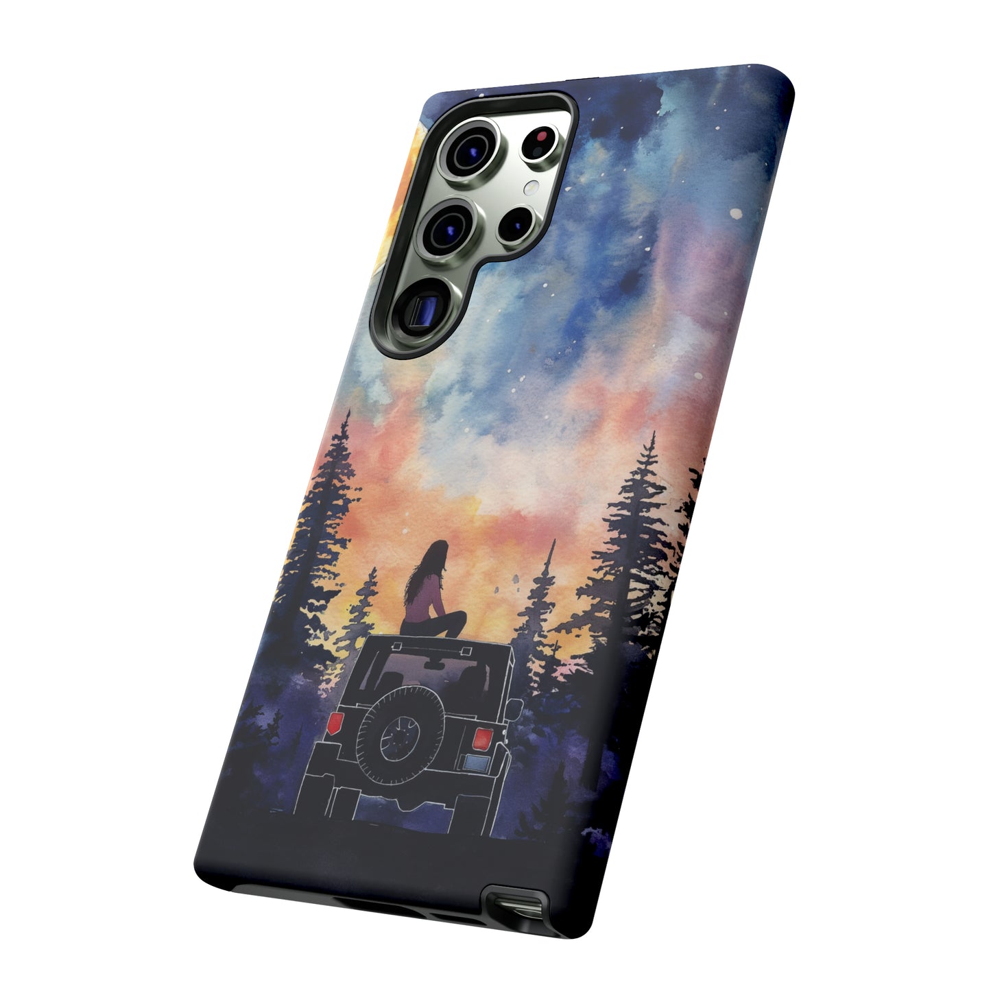 Truck-Girl Stargazer Watercolor Tough Phone Case