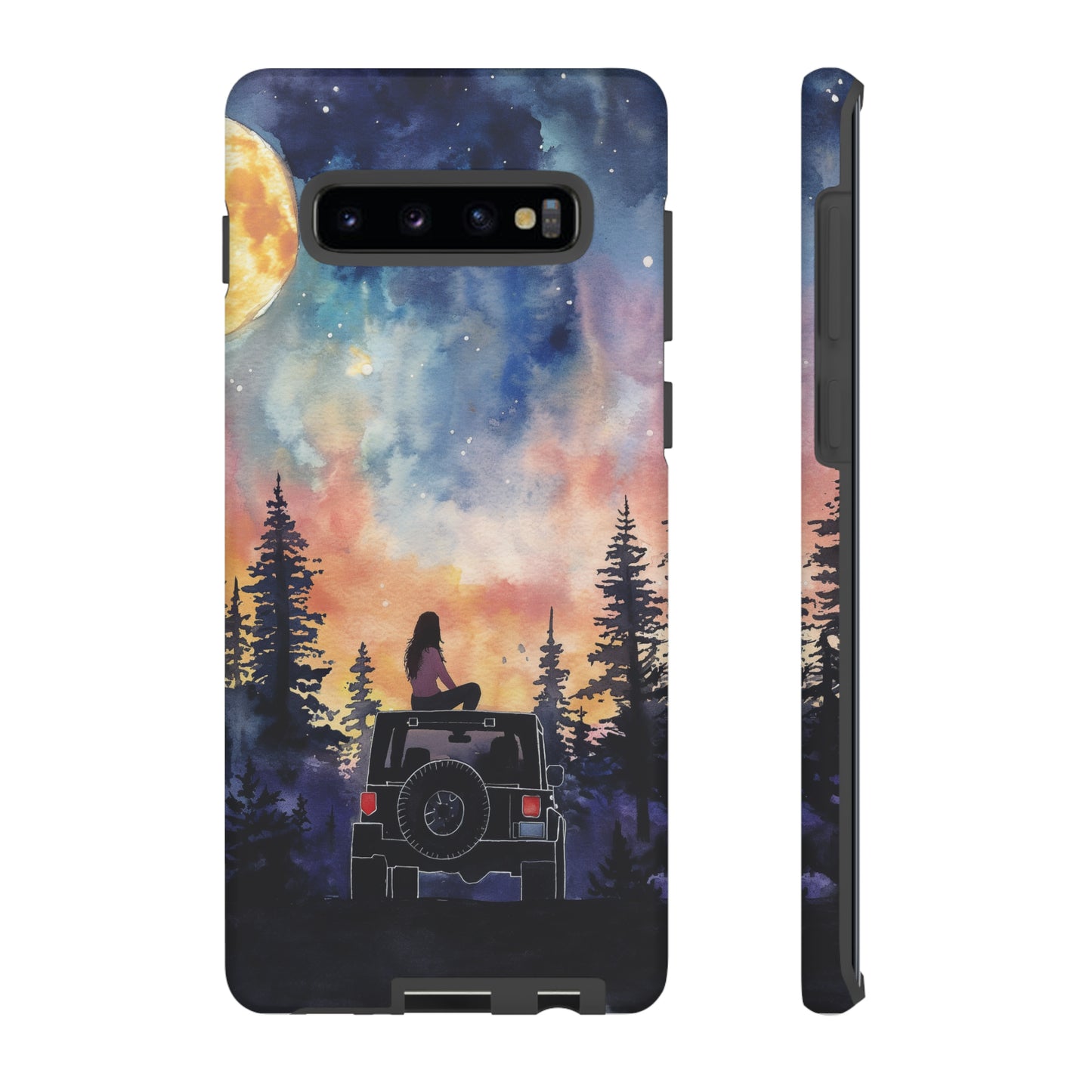 Truck-Girl Stargazer Watercolor Tough Phone Case