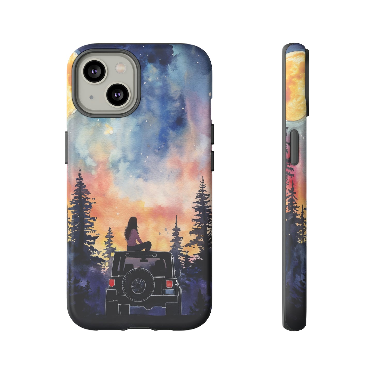 Truck-Girl Stargazer Watercolor Tough Phone Case