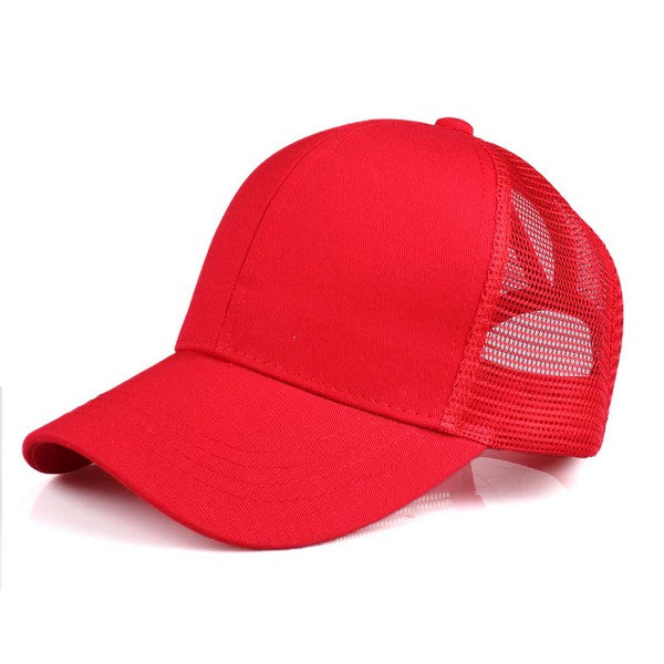 CC Solid Mesh Pony Tail Cap