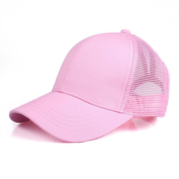 CC Solid Mesh Pony Tail Cap