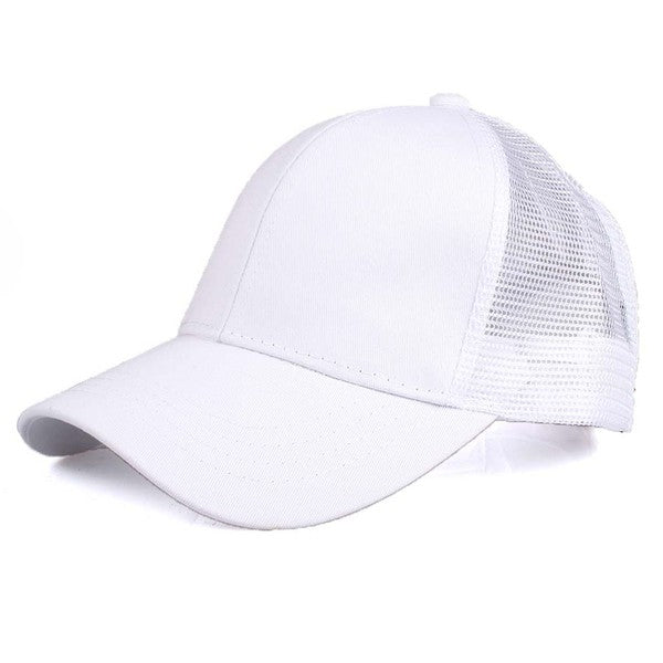 CC Solid Mesh Pony Tail Cap