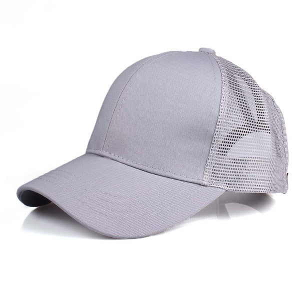 CC Solid Mesh Pony Tail Cap