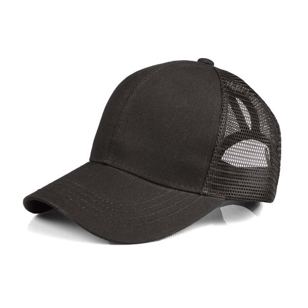 CC Solid Mesh Pony Tail Cap