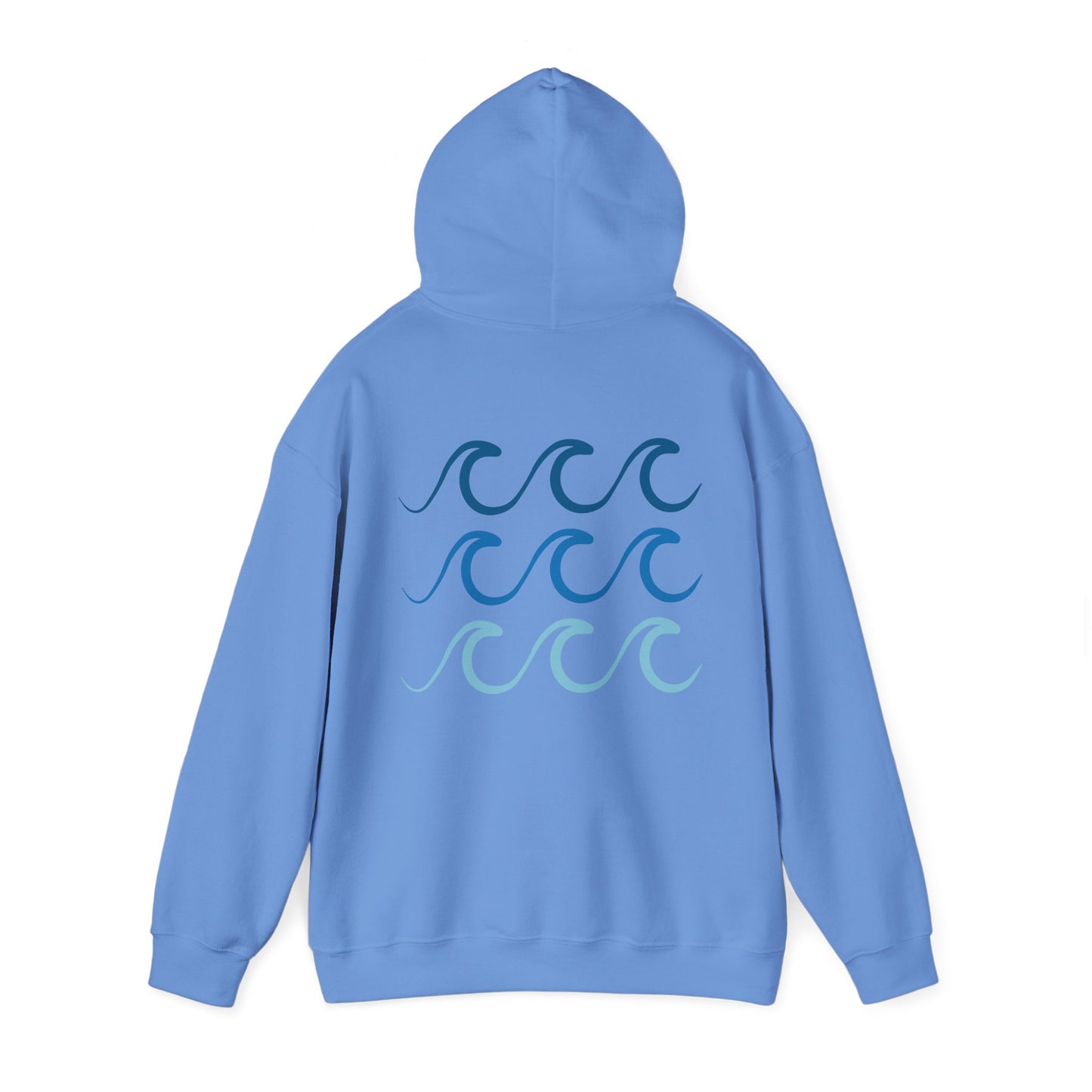 Ocean Blue Waves Unisex Hoodie Sweatshirt