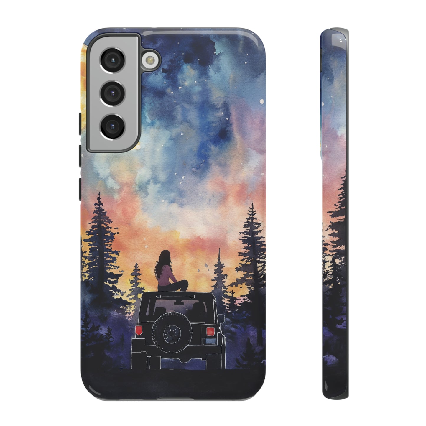 Truck-Girl Stargazer Watercolor Tough Phone Case