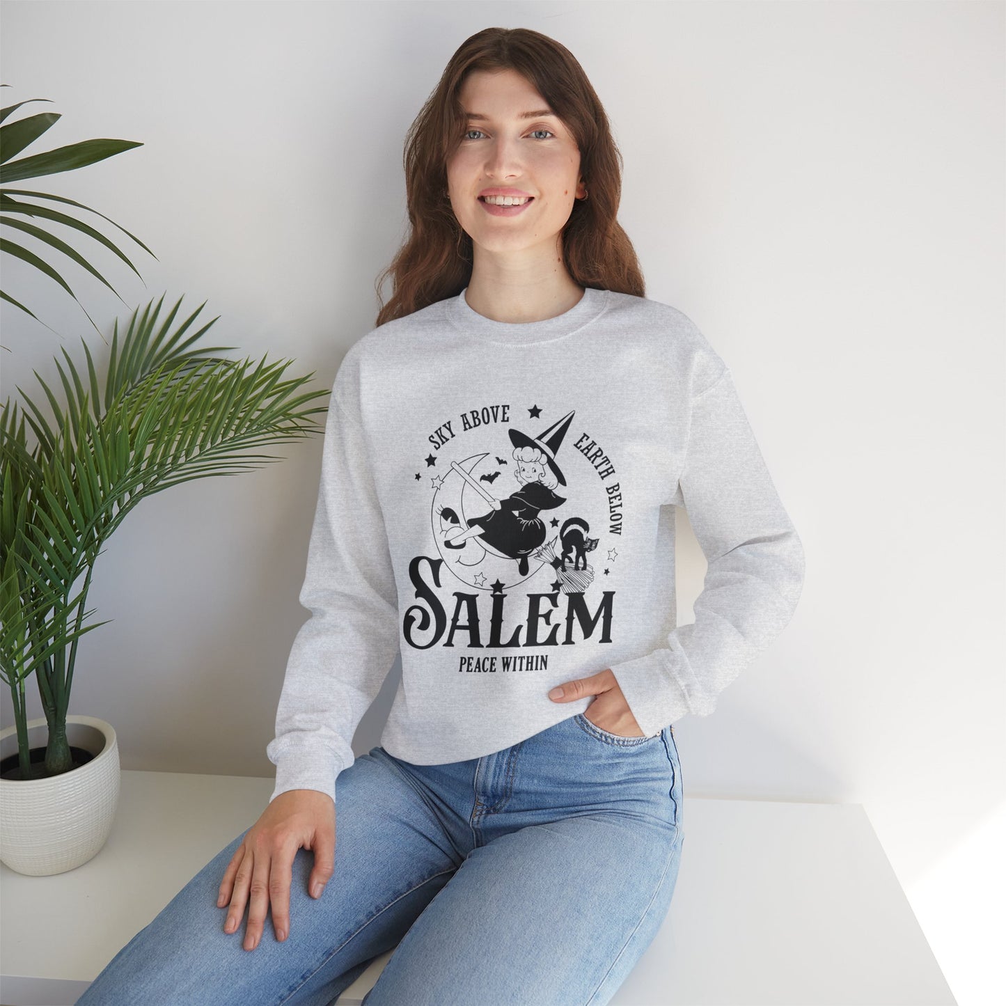 Salem Witch Crewneck Sweatshirt for Women