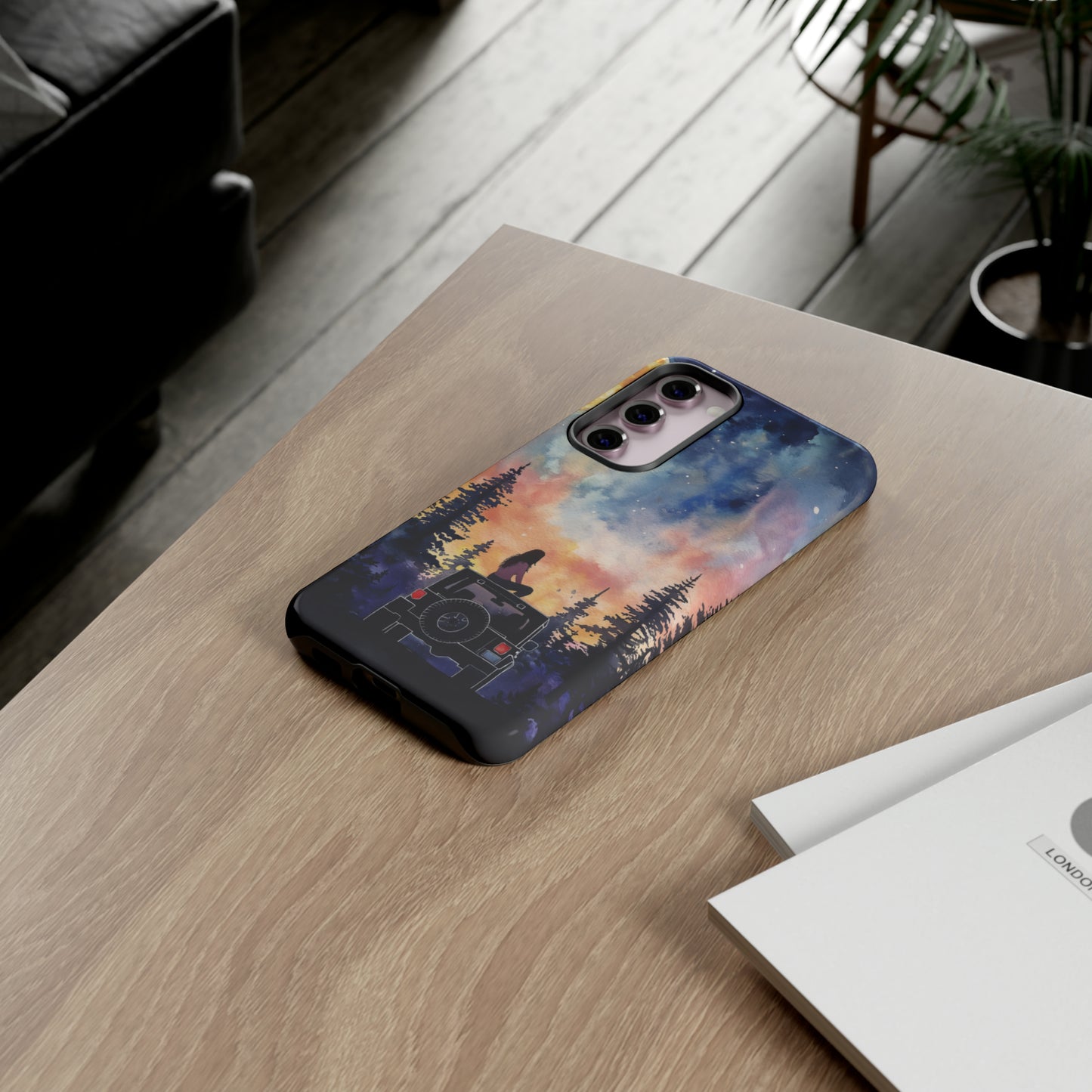 Truck-Girl Stargazer Watercolor Tough Phone Case