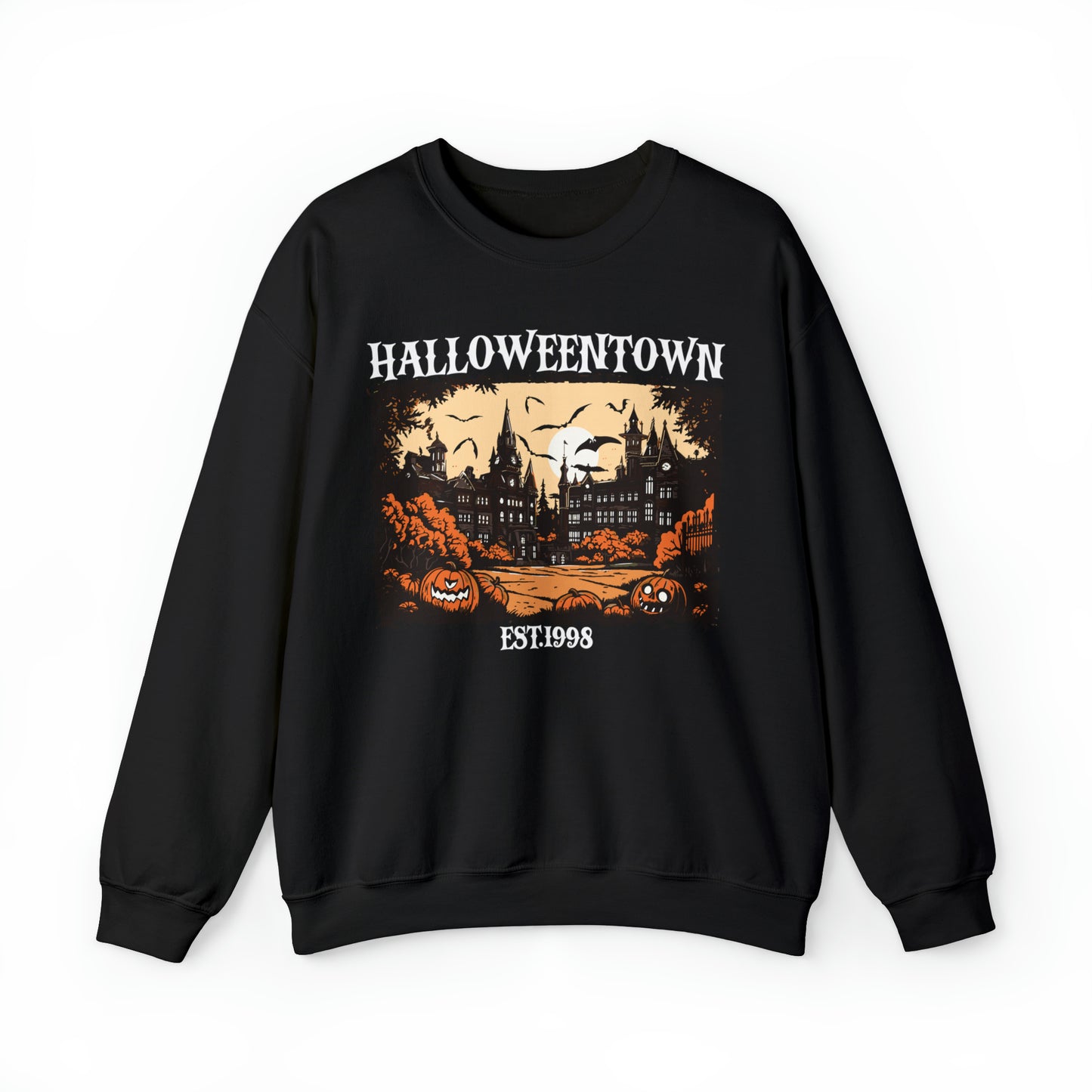 Vintage Halloween Halloweentown Graphic Crewneck Sweatshirt, Cult Classic Vintage TV Shirt