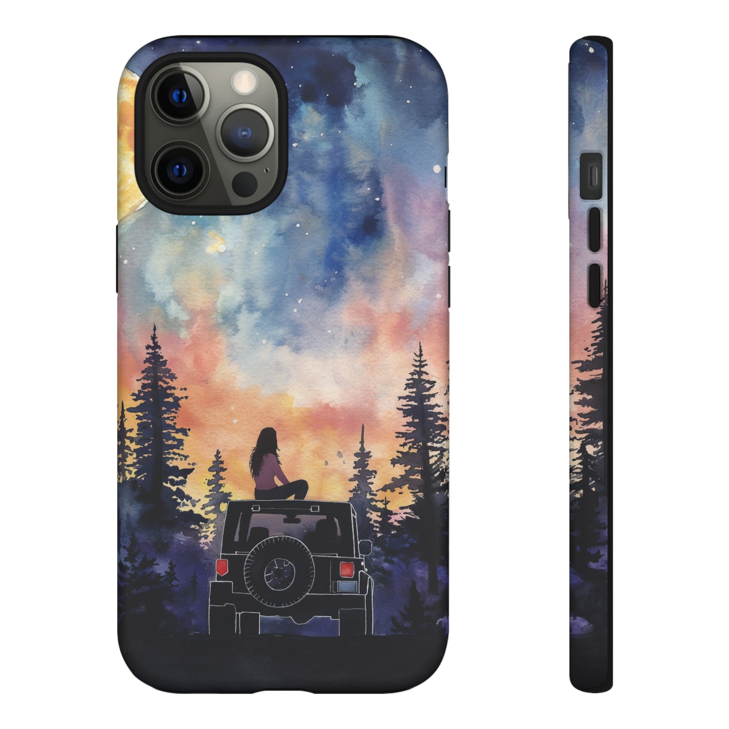 Truck-Girl Stargazer Watercolor Tough Phone Case