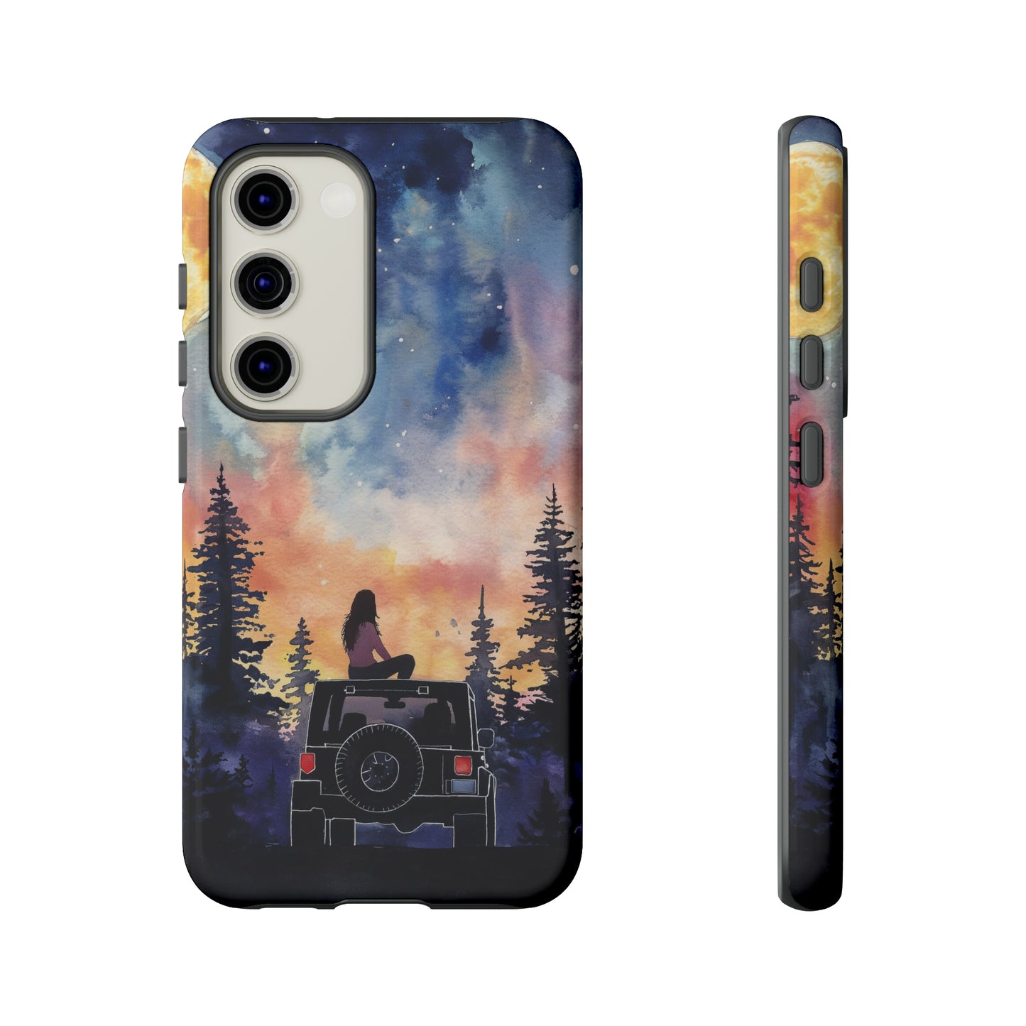 Truck-Girl Stargazer Watercolor Tough Phone Case