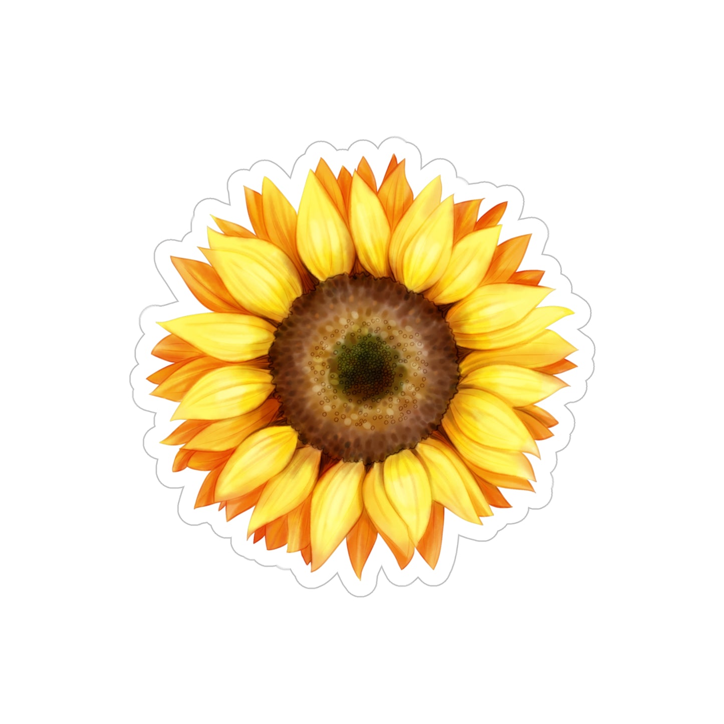 Sunflower Transparent Outdoor Car or Window Decal