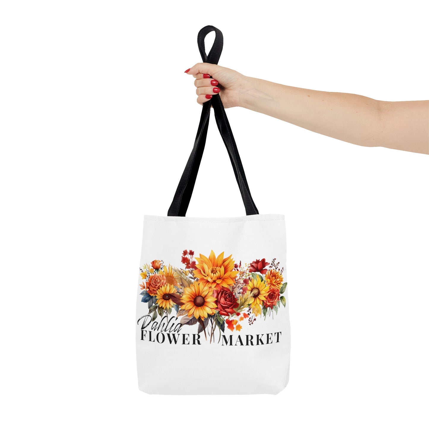 Dahlia Flower Market Tote Bag