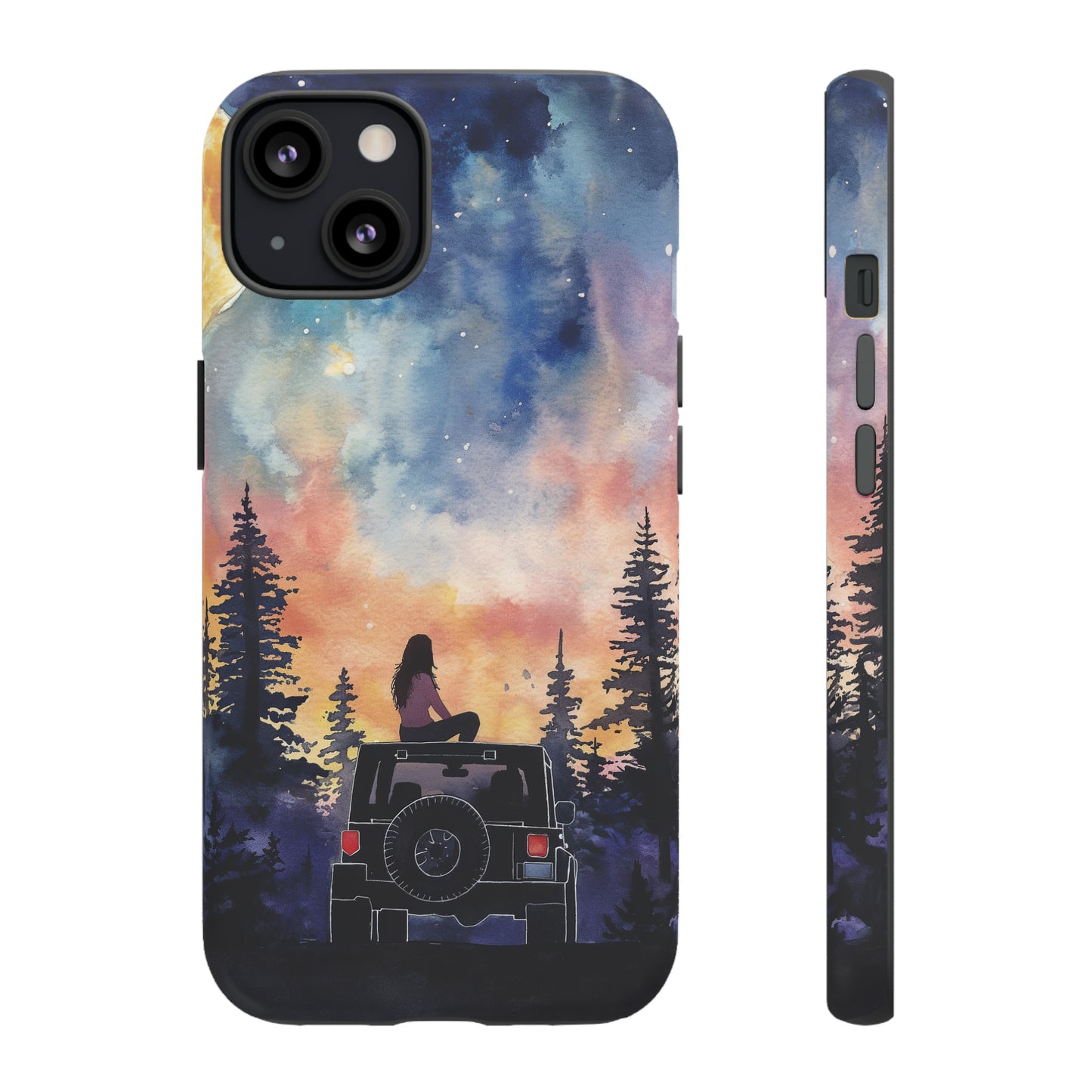 Truck-Girl Stargazer Watercolor Tough Phone Case