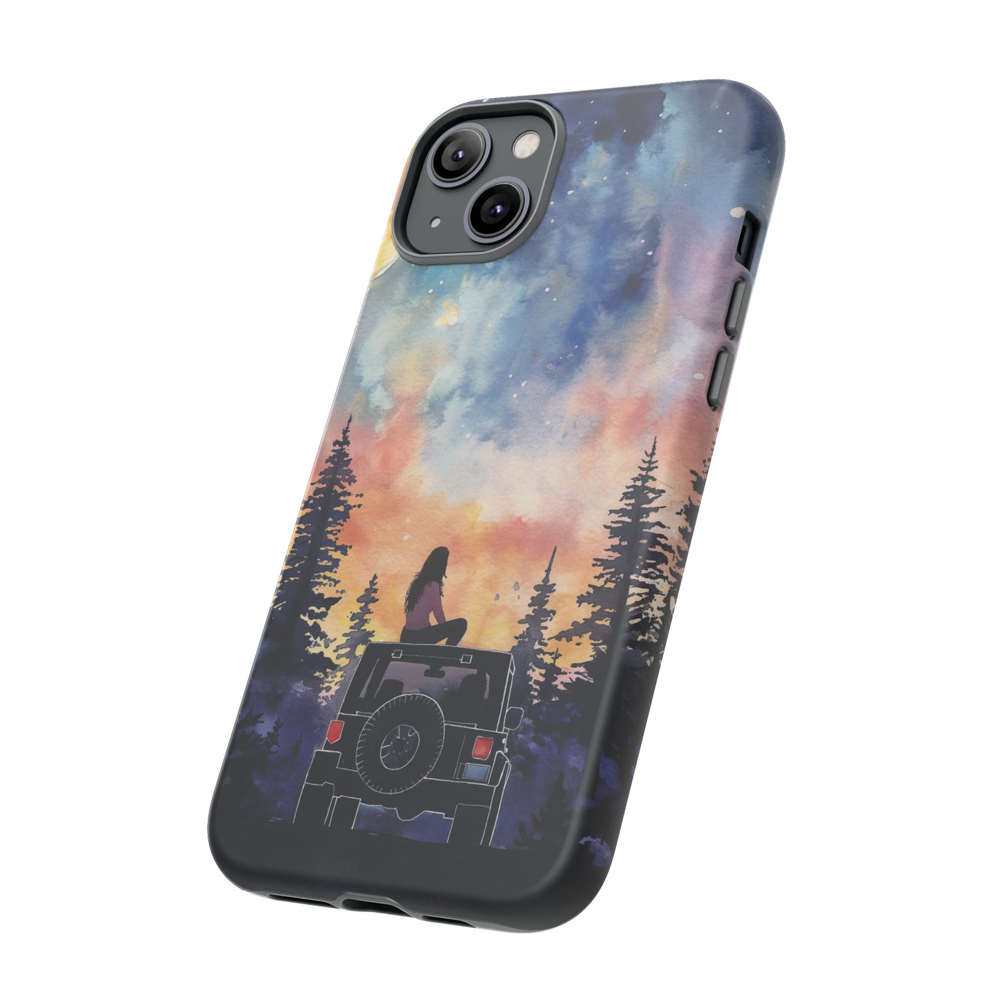 Truck-Girl Stargazer Watercolor Tough Phone Case