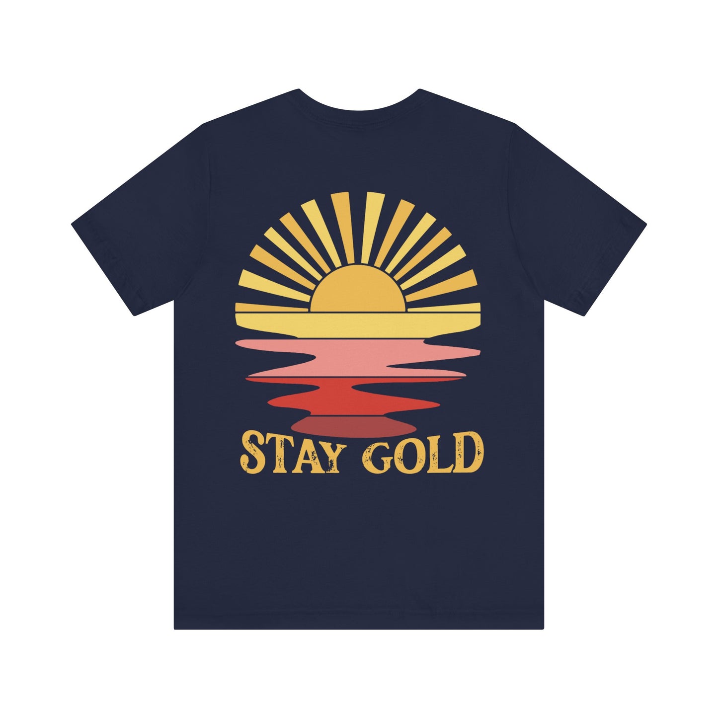 Stay Gold Pink Sunset Unisex Jersey Short Sleeve Tee, Books, outsider, graphic tee, summer