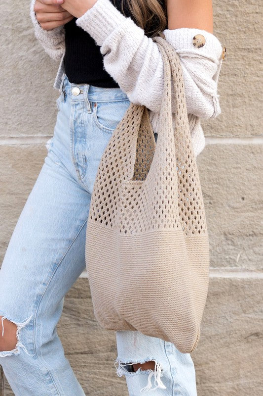 Soft Knit Hobo Bag