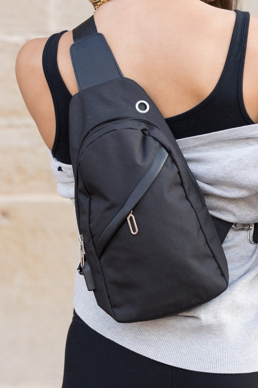 Crossbody Zipper Sling Bag