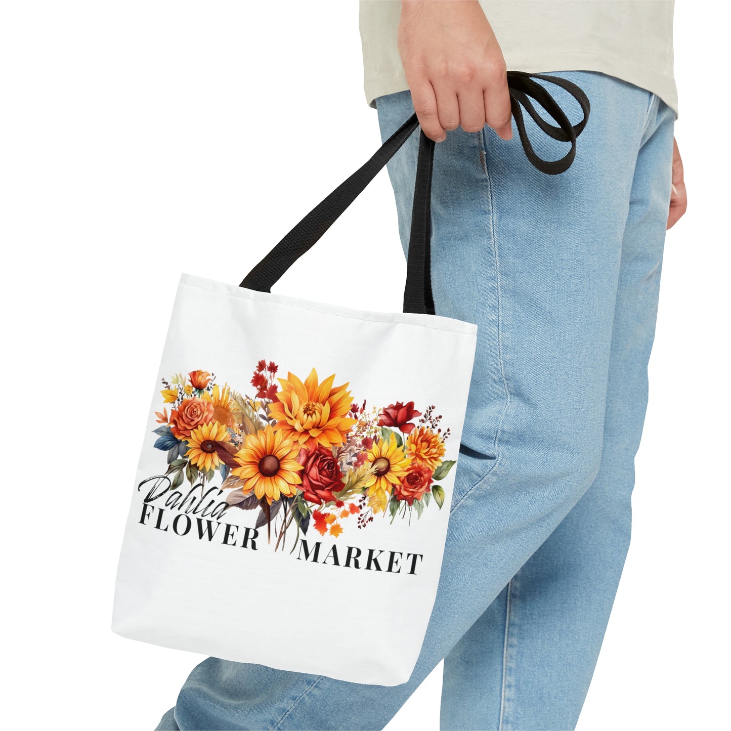 Dahlia Flower Market Tote Bag