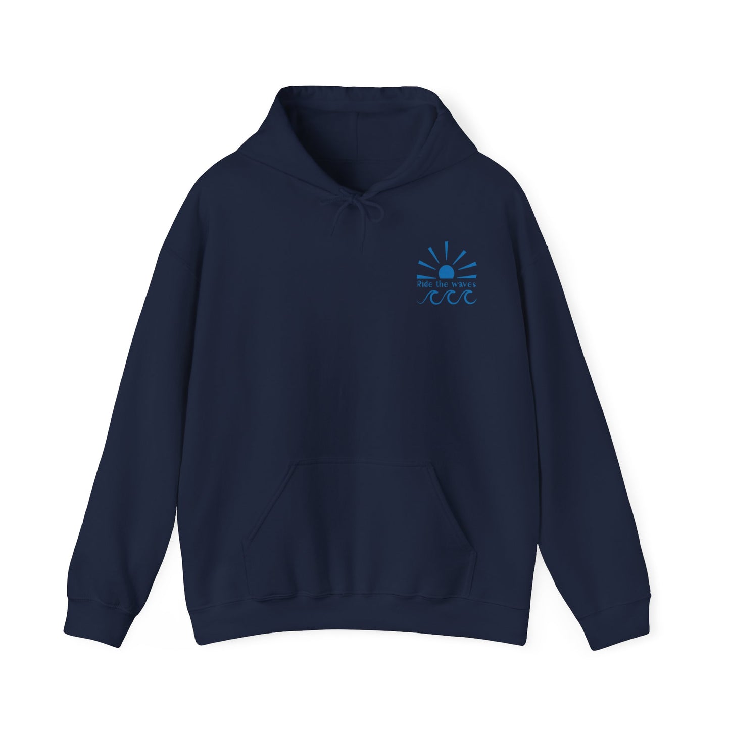 Ocean Blue Waves Unisex Hoodie Sweatshirt