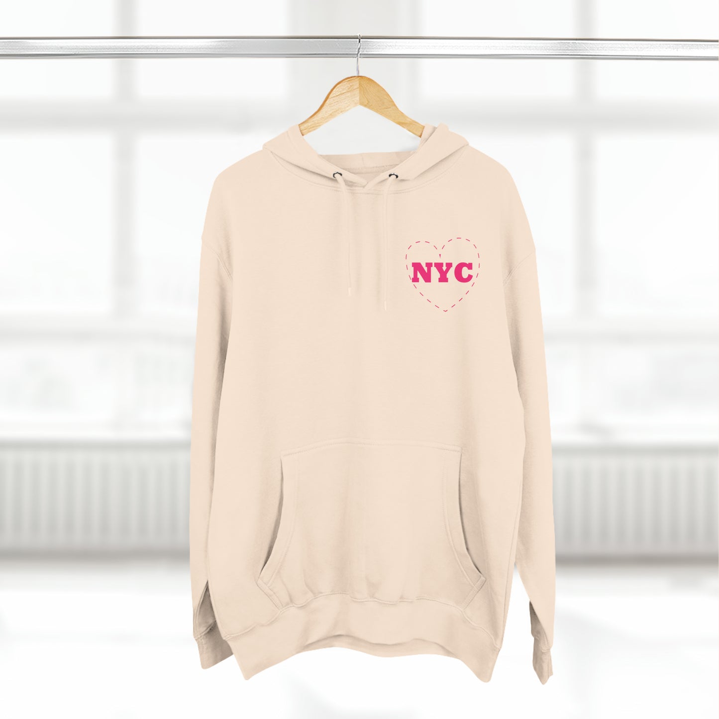 New York City Skyline Premium Cotton Pullover Hoodie