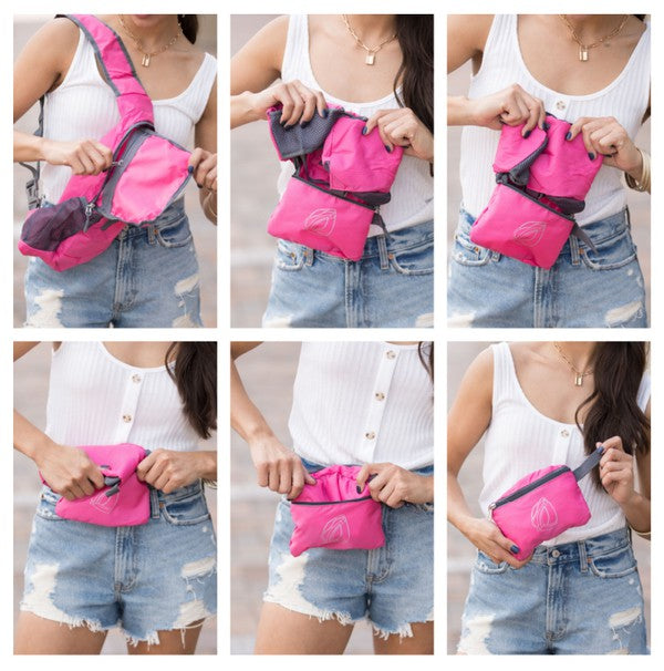 Nylon Packable Crossbody or Sling Bag