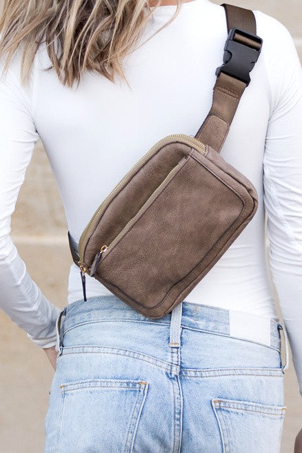 Vegan Leather Everywhere Belt Bag or Crossbody