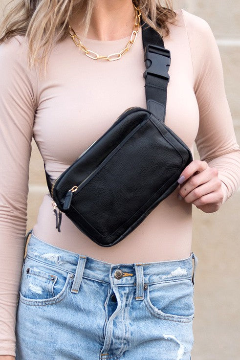 Vegan Leather Everywhere Belt Bag or Crossbody