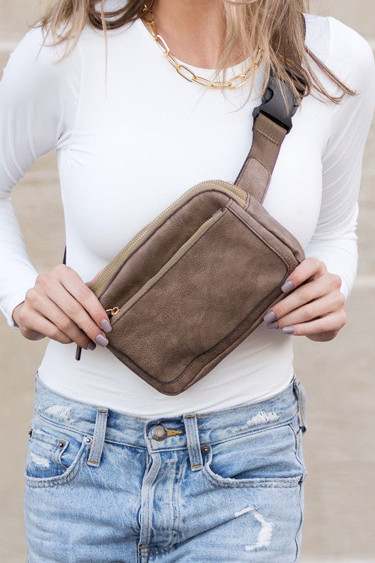 Vegan Leather Everywhere Belt Bag or Crossbody