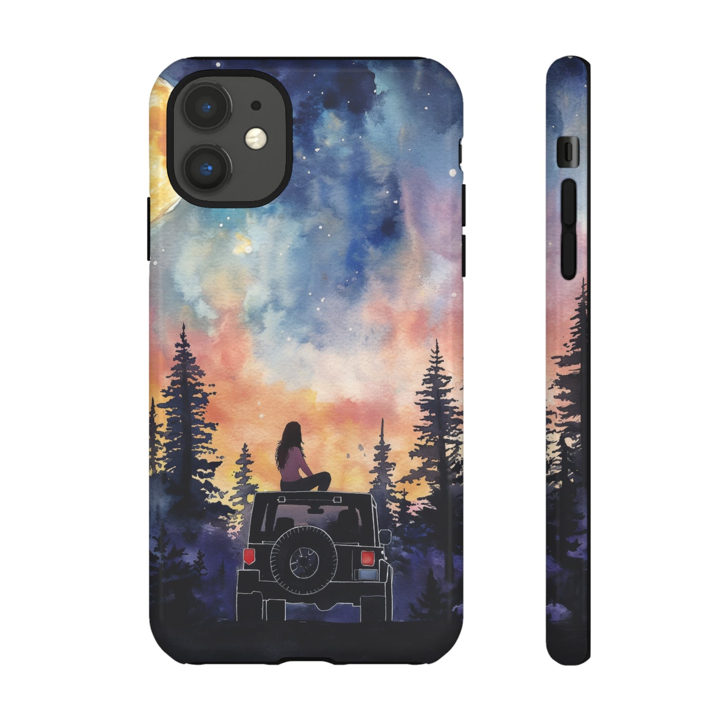 Truck-Girl Stargazer Watercolor Tough Phone Case