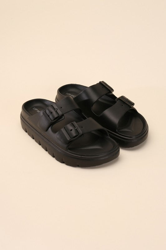 Buckle Strap Sandal Slides