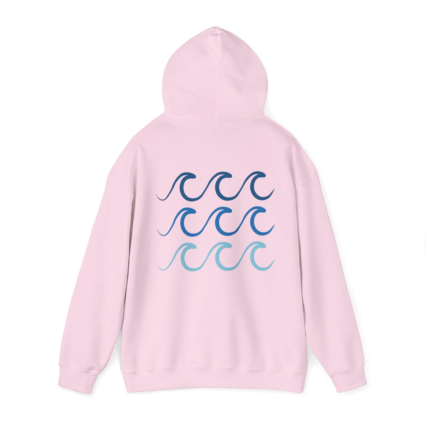 Ocean Blue Waves Unisex Hoodie Sweatshirt