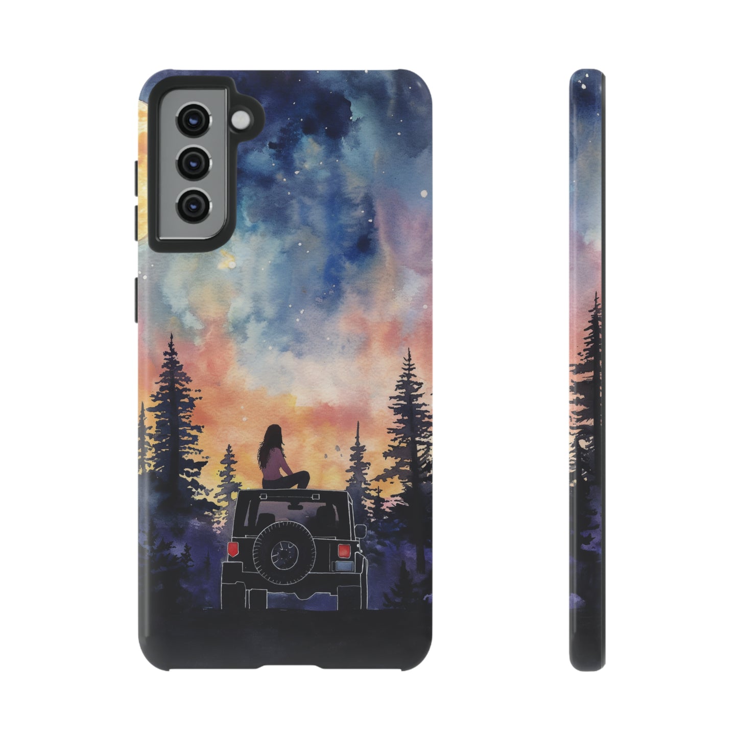 Truck-Girl Stargazer Watercolor Tough Phone Case