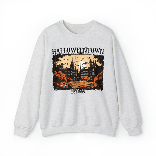 Vintage Halloween Halloweentown Graphic Crewneck Sweatshirt, Cult Classic Vintage TV Shirt