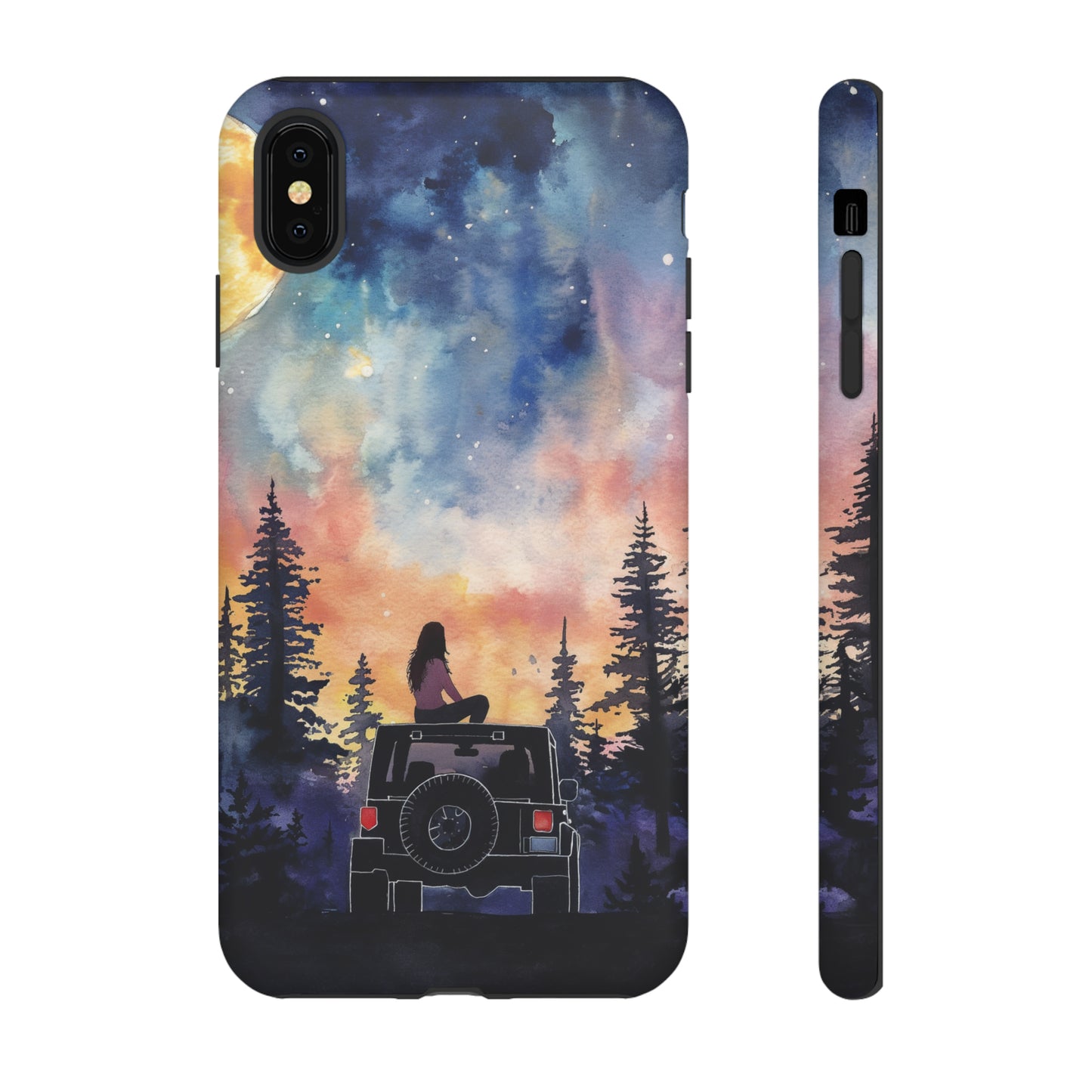 Truck-Girl Stargazer Watercolor Tough Phone Case