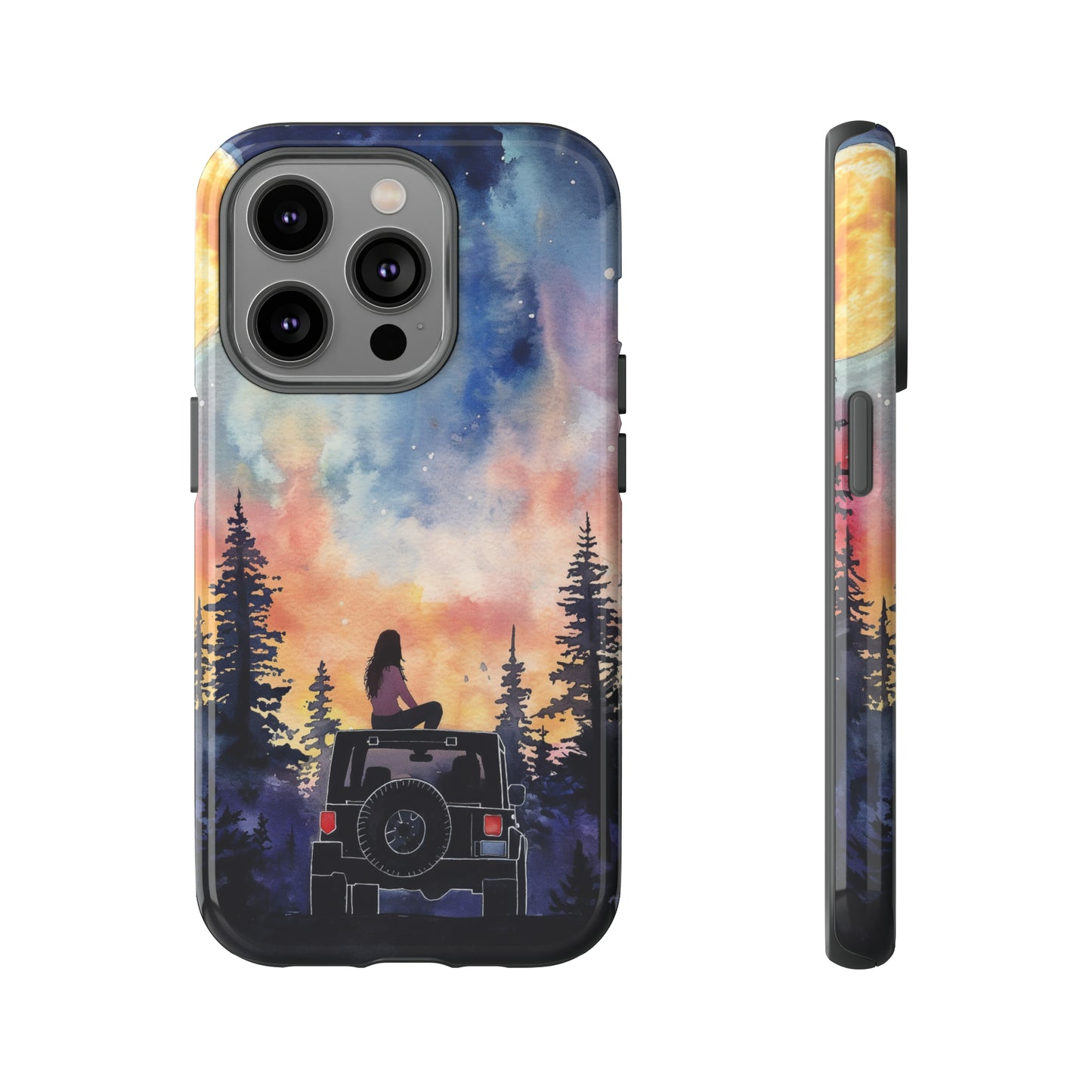 Truck-Girl Stargazer Watercolor Tough Phone Case