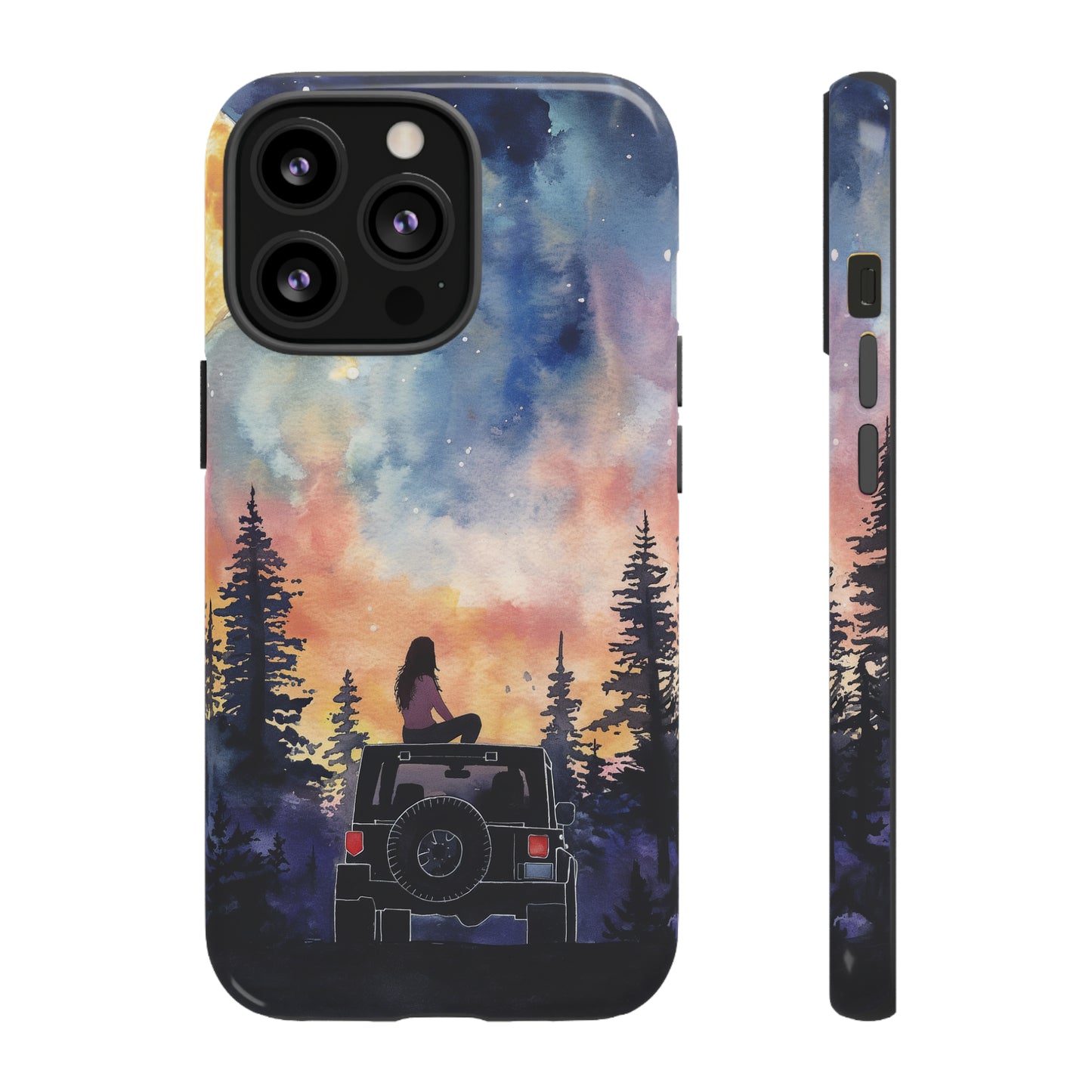 Truck-Girl Stargazer Watercolor Tough Phone Case