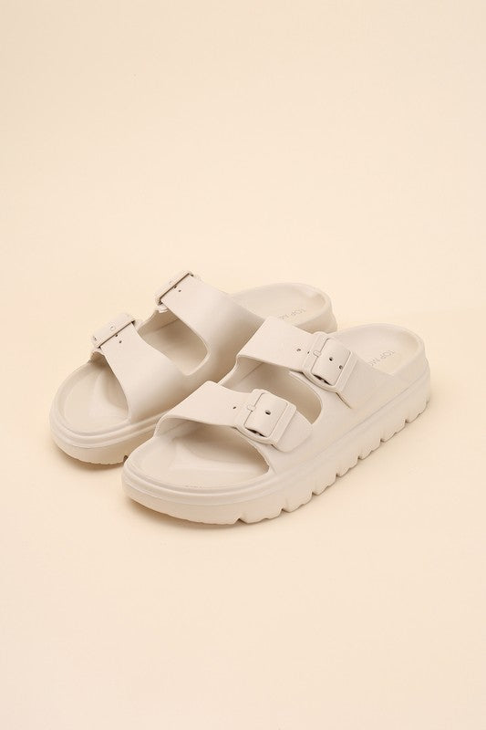 Buckle Strap Sandal Slides