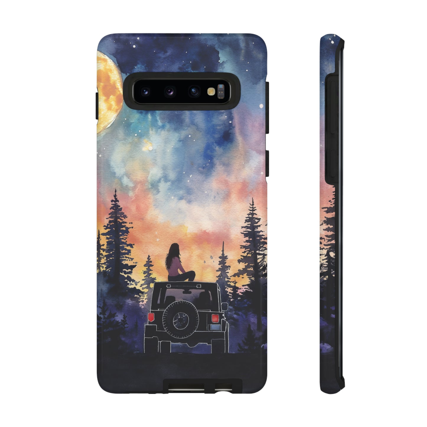 Truck-Girl Stargazer Watercolor Tough Phone Case