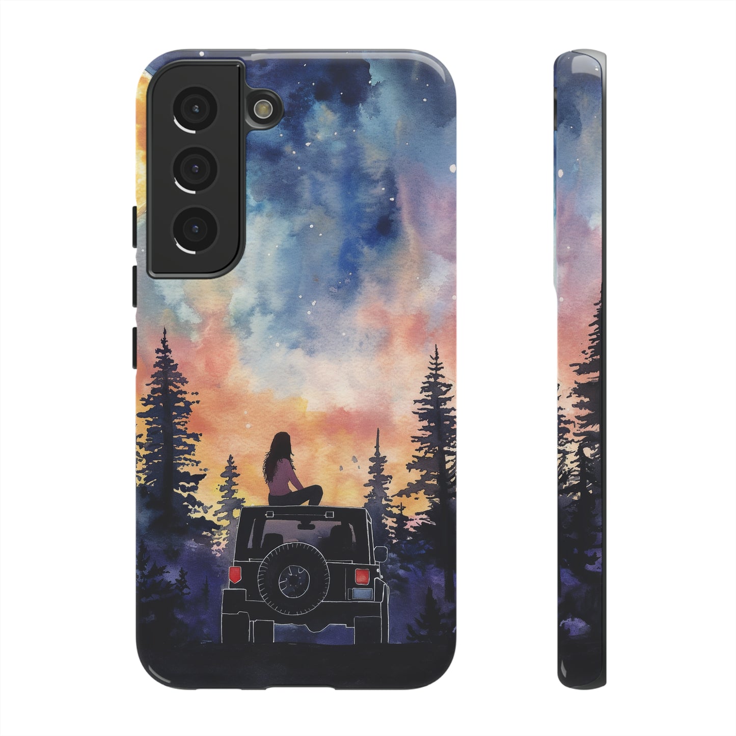 Truck-Girl Stargazer Watercolor Tough Phone Case