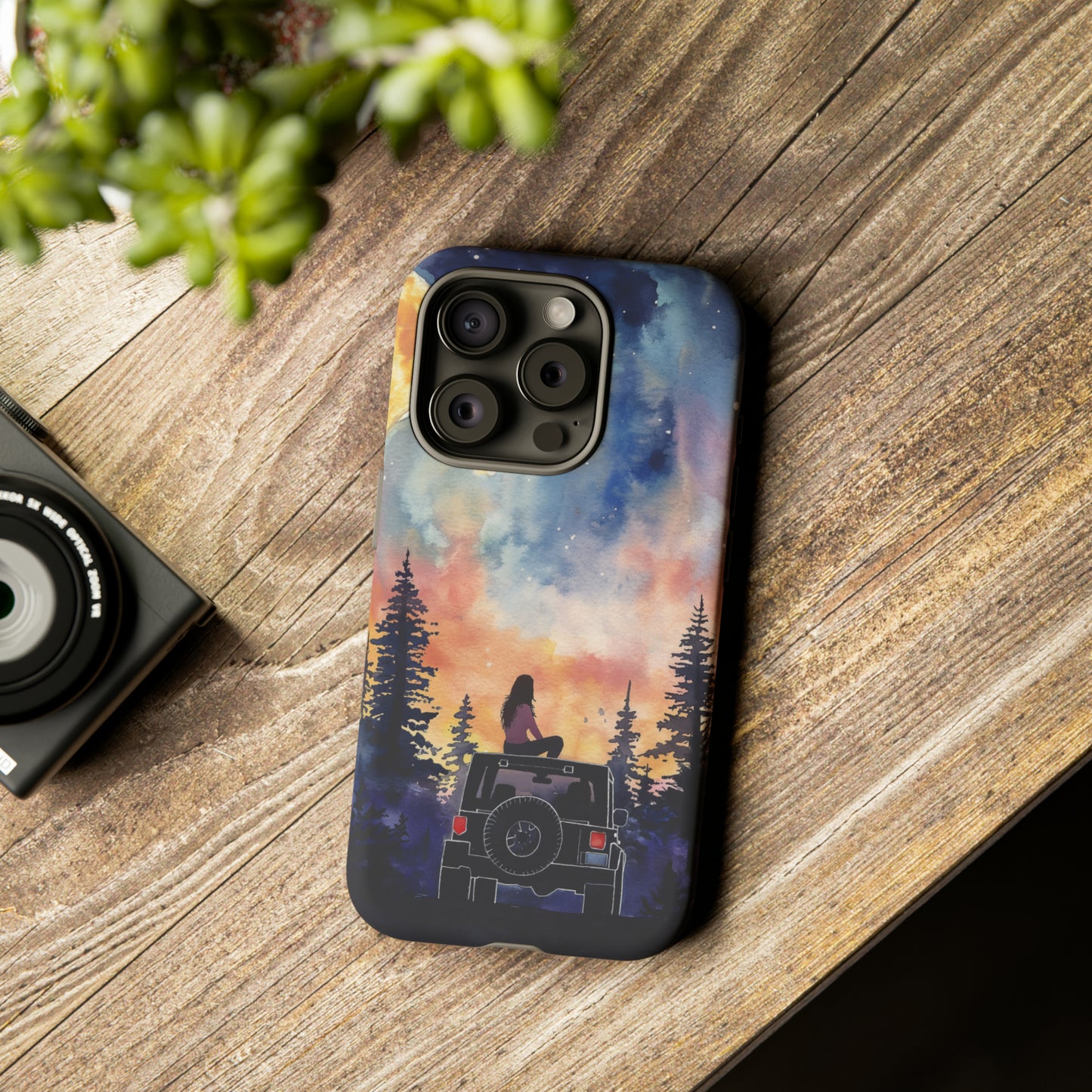 Truck-Girl Stargazer Watercolor Tough Phone Case