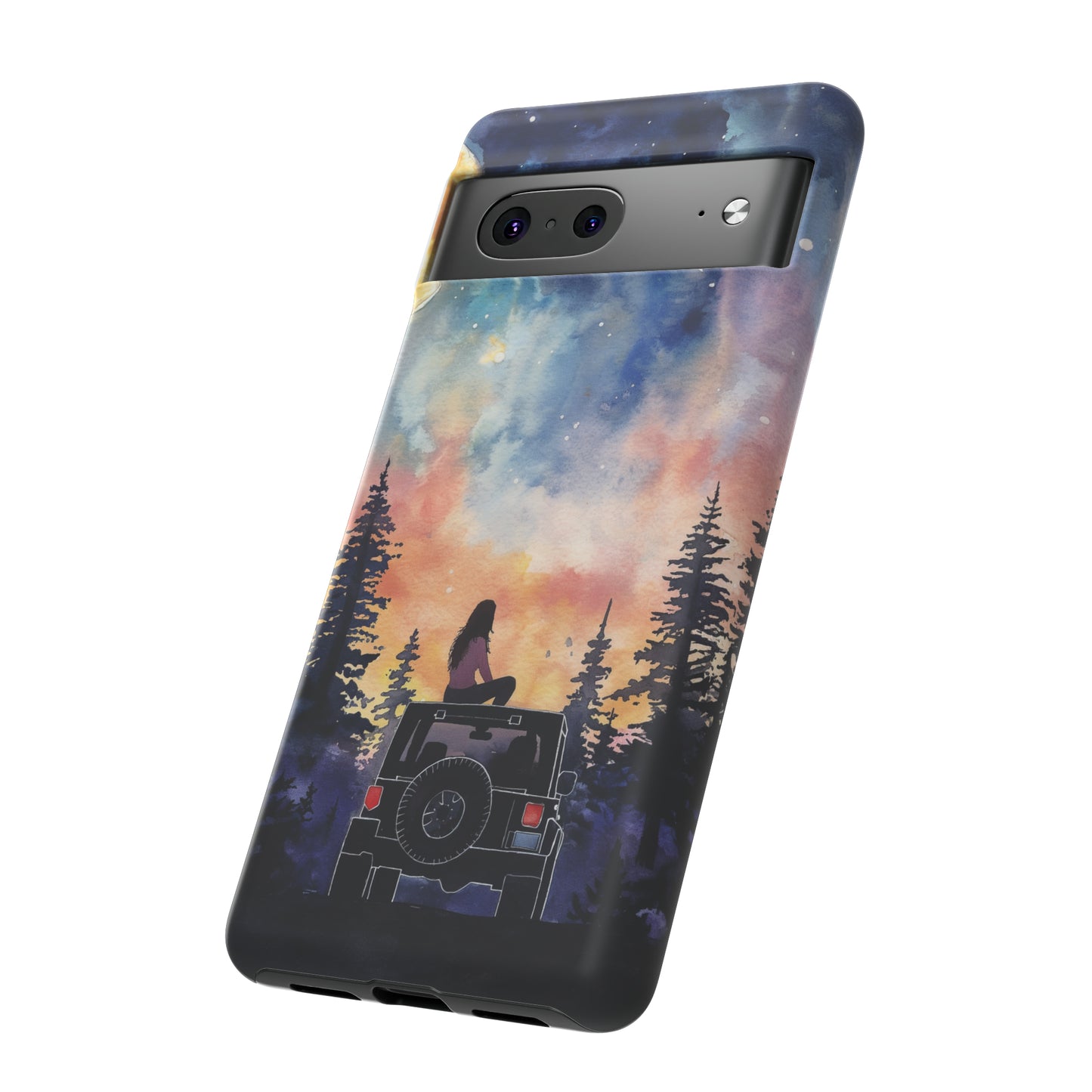 Truck-Girl Stargazer Watercolor Tough Phone Case