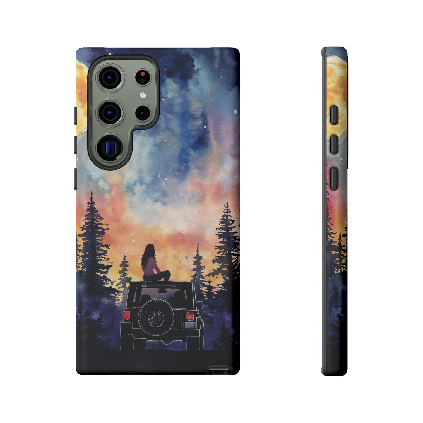 Truck-Girl Stargazer Watercolor Tough Phone Case