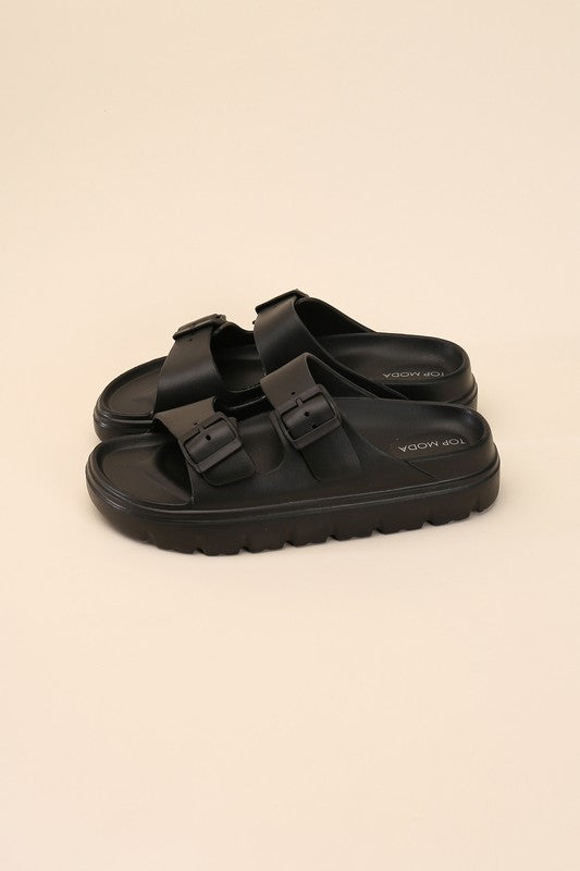 Buckle Strap Sandal Slides