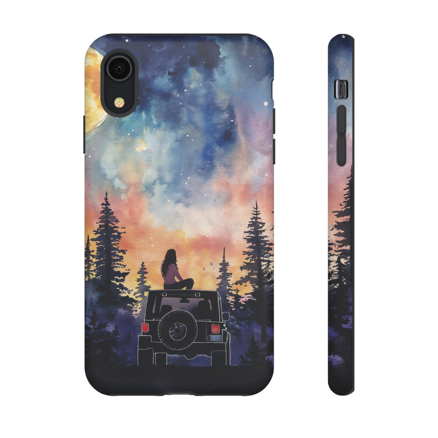 Truck-Girl Stargazer Watercolor Tough Phone Case