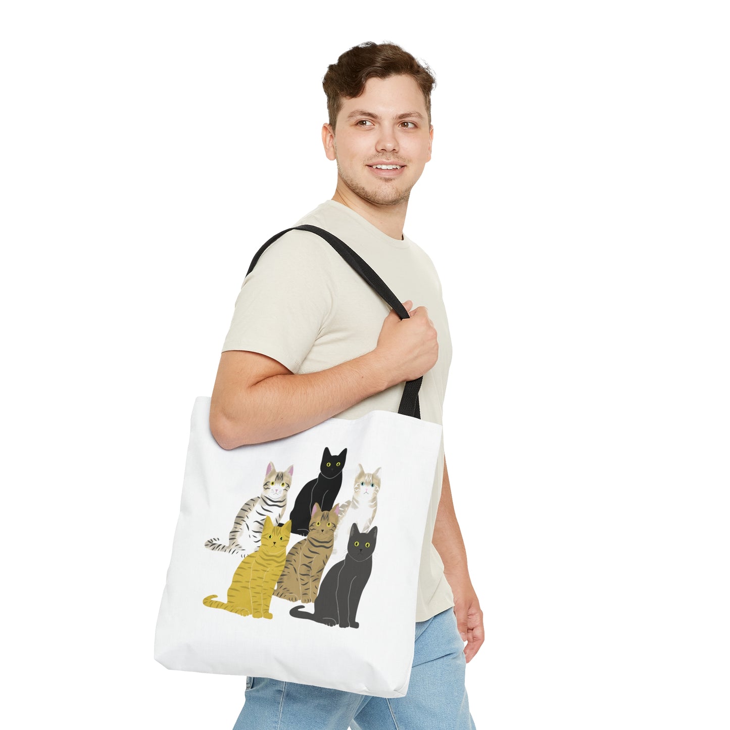 The Cats Crew Printed Art Tote Bag