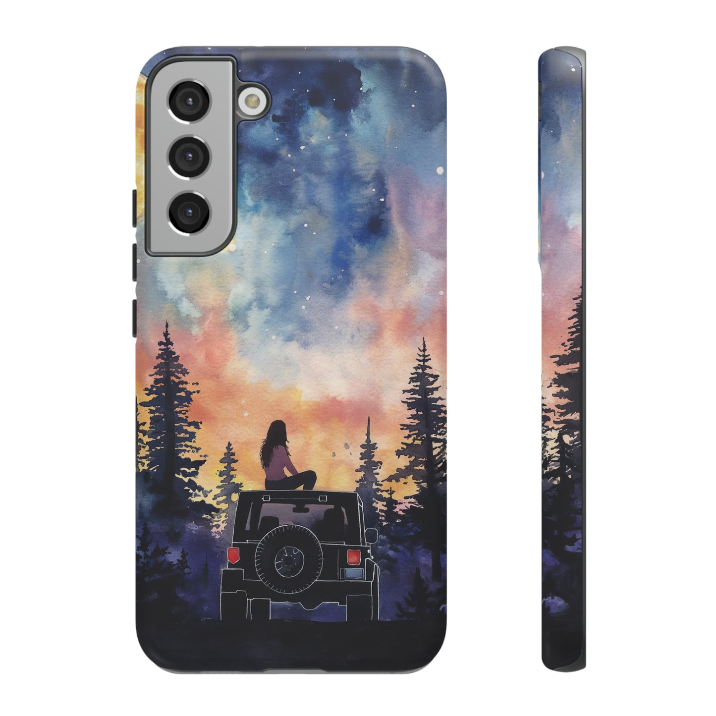 Truck-Girl Stargazer Watercolor Tough Phone Case